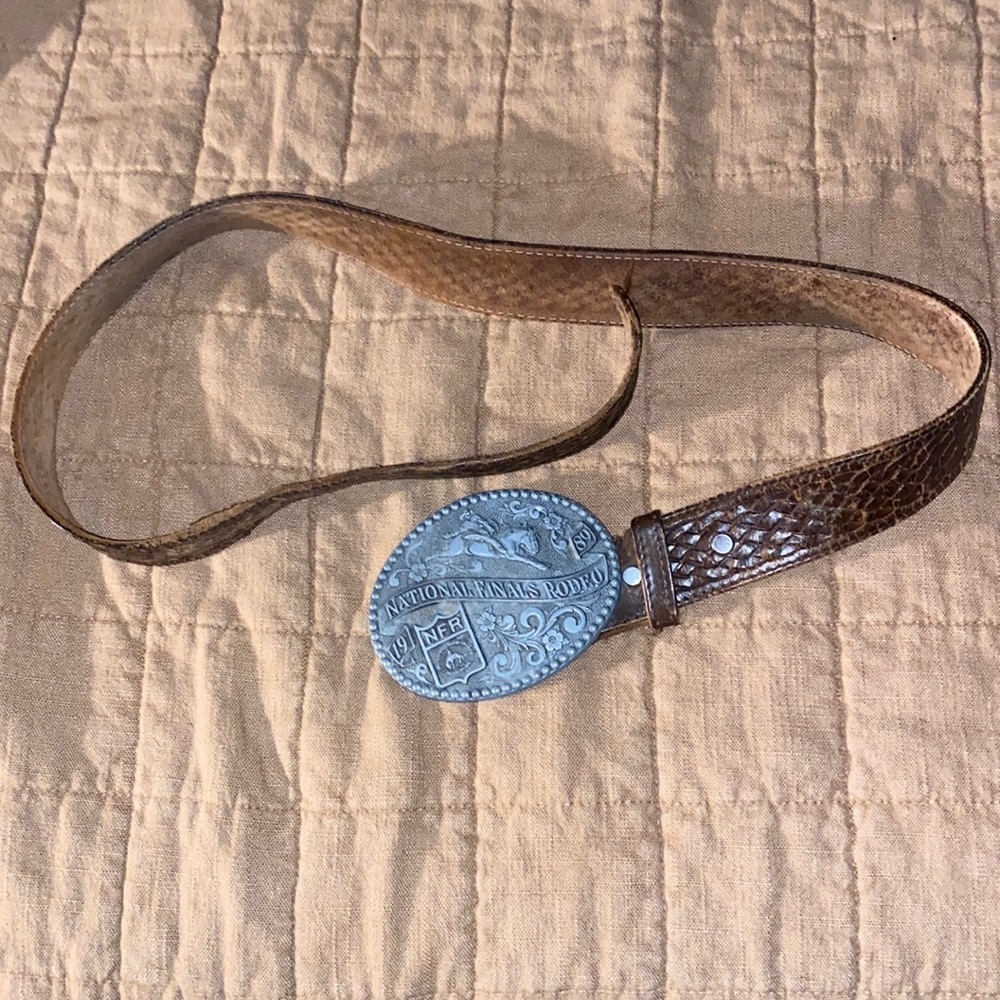Authentic national finals rodeo, 1989 belt clip